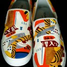 Hand Painted Shoes : Custom Vans Slip-ons Sneakers For Men - "The Imperial City"
