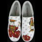 Hand Painted Shoes : Custom Vans Slip-ons Sneakers For Men - "The Victorious King"