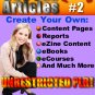 500 New PLR Articles Pack #2