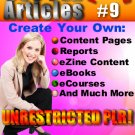500 New PLR Articles Pack #9