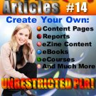 500 New PLR Articles Pack #14