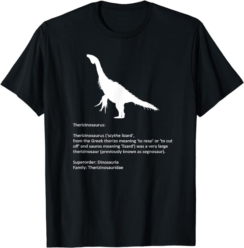 Therizinosaurus Fun Learning Dinosaur T-Shirt T-Shirt