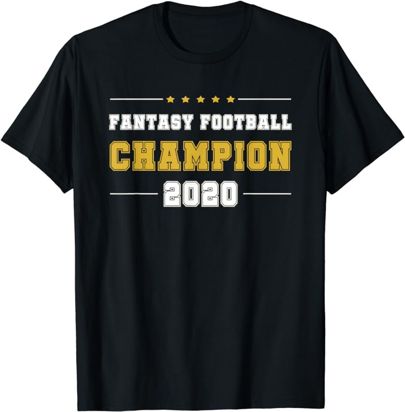 Fantasy Football Champion 2020 League Champ Ffl Draft T Shirt