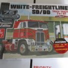 AMT White Freightliner 2-in-1 SD/DD Cabover 75th Anniv. 1/25 scale