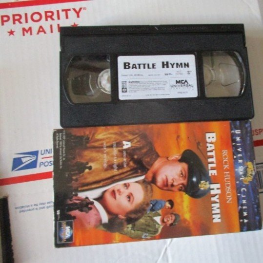 Battle Hymn VHS Rock Hudson great movie to watch with airplanes