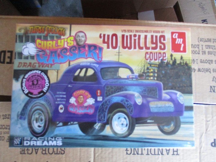 AMT THREE STOOGES'S CURLY'S GASSER! 40 WILLYS COUPE 1/25 SCALE