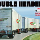 AMT "Double Header" Tandem Van Trailers 1:25 Scale
