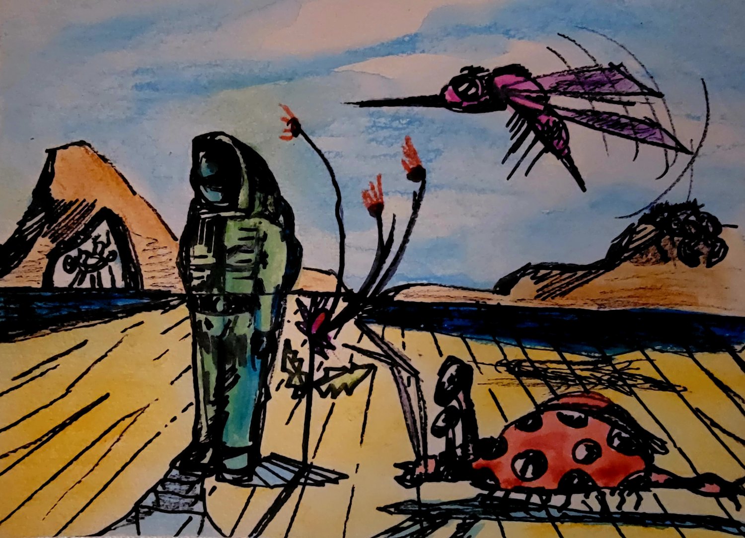 Alone on  foreign Planet