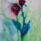 Rose - Watercolor Crayons on Paper