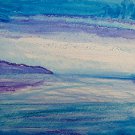 Blue Sky - Watercolor Crayons on Paper