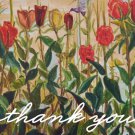 Brushed Thank You Card Set of 12 HUmmingbird