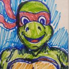 TMNT Watercolor Markers on Card