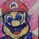 Nintendo Mario Watercolor Markers on Card