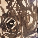 Roses with india Ink on Paper