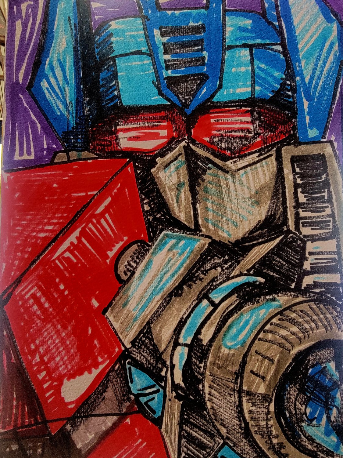 Transformers Optimus Prime - Ink on Paper