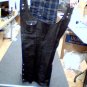 Black Leather Motorcycle Chaps, New Design, Size 4XL - Four Extra Large