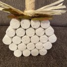 NEW HANDMADE CORK WHITE PUMPKIN FALL DECOR FALL PROPS