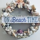 NEW HANDMADE SEASIDE OCEAN SEASHELL WREATH TURTLE  BEACH WREATH