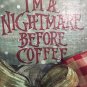NEW HANDMADE COFFEE SHOP KITCHEN NIGHTMARE BEFORE COFFEE CHRISTMAS WREATH