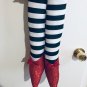 NEW HANDMADE OZ RUBY SLIPPERS WICKED WITCH HALLOWEEN WREATH STRIPED LEGS