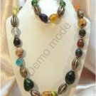 Multi Colored Necklace and Bracelet