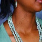 Green Necklace with matching earrings