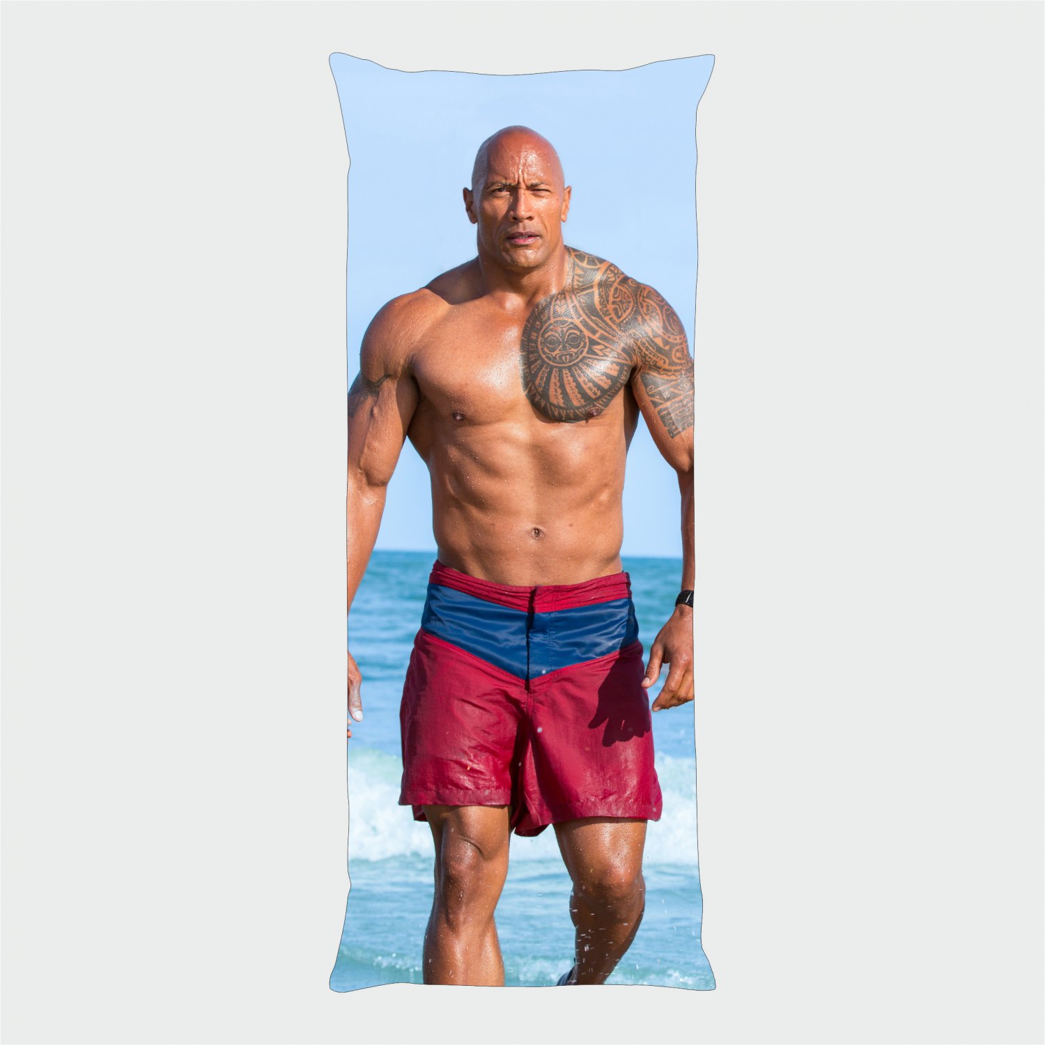 DWAYNE JOHNSON Dakimakura Full Body Pillow case Pillowcase Cover