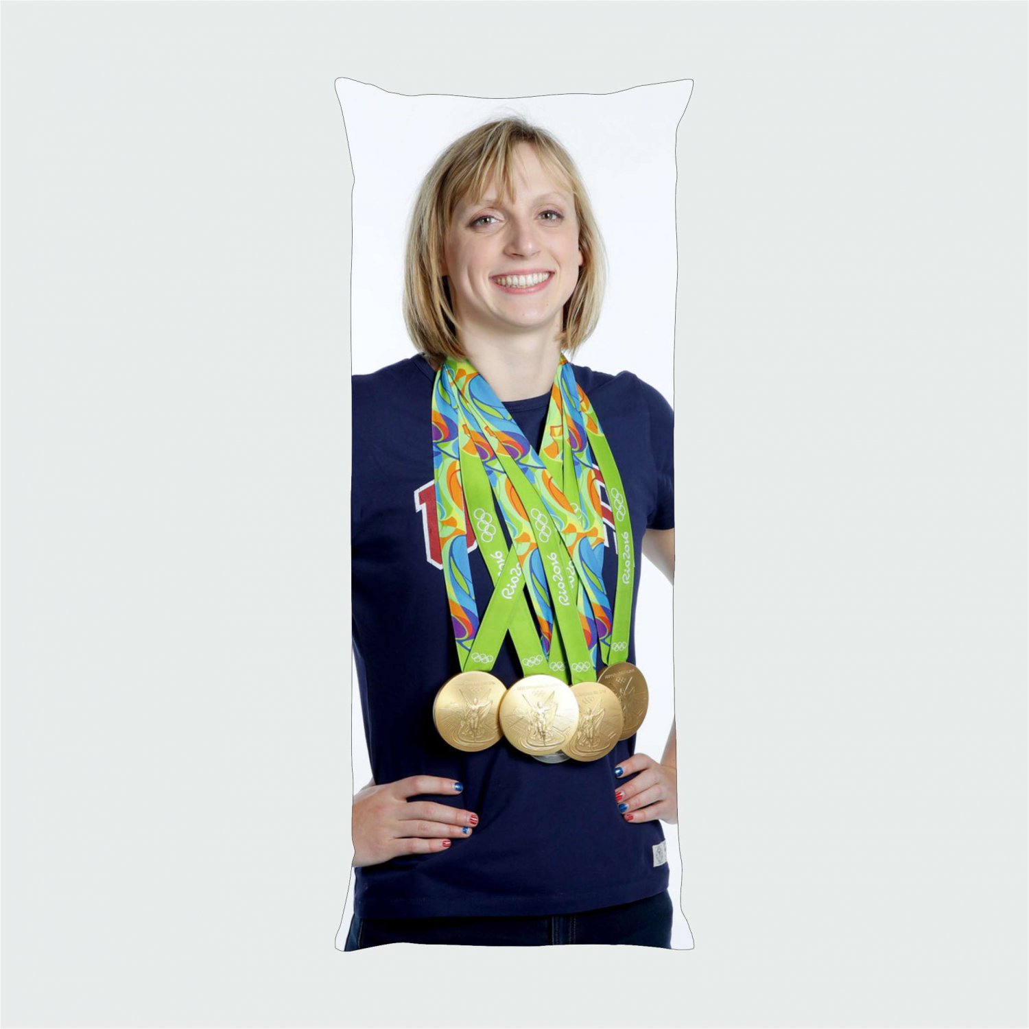 KATIE LEDECKY Dakimakura Full Body Pillow case Pillowcase Cover