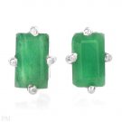 0.60ctw  Emerald Earrings