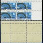 1968 USA Mint No Hinge Scott# 1358 Plate Number Block of Four – 6c Arkansas River Navigation