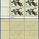 1968 USA Mint No Hinge Scott# 1362 Plate Number Block of Four – 6c Wood Ducks