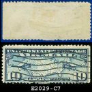 1926-27 USA USED Scott# C7 – 10c US Map and Mail Planes – Air Mail Stamp