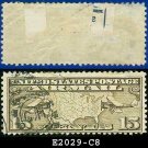 1926-27 USA USED Scott# C8 – 15c US Map and Mail Planes – Air Mail Stamp