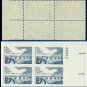 1977 USA MNH Sc# 1721 Plate# Block of Four – 13c Peace Bridge - 1977 Commemoratives