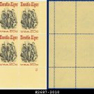 1982 USA MNH Sc# 2010 Plate# Block of Four – 20c Horatio Alger - 1982 Commemoratives