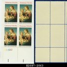 1983 USA MNH Sc# 2063 Pl# Blk of 4 – 20c Madonna by Raphael - 1983 Christmas Issue