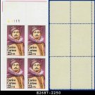1987 USA MNH Sc# 2250 Plate# Block of Four – 22c Enrico Caruso – 1987 Commemoratives