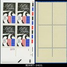 1989 USA MNH Sc# 2421 Plate# Block of Four – 25c Bill of Rights – 1989 Commemoratives