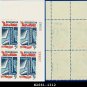 1966 USA MNH Sc# 1312 Plate# Block of Four – 5c Bill of Rights – 1966 Commemoratives