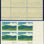 1967 USA MNH Sc# 1324 Plate# Block of Four – 5c Canadian Landscape – 1967 Commemoratives