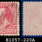 1890-93 USA USED Scott# 220 – 2c Carmine Washington – 1890-93 Regular Issue
