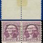 1932 USA USED Scott# 721 – 3c Deep Violet Washington Coil Pair – 1932 Rotary Coil Stamps