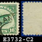 1918 USA USED C2 – 16c Green Curtiss Jenny Airmail – 1918 Curtiss Jenny Issue