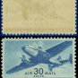 1941-44 USA UNUSED C30 – 30c Blue Twin-Motored Transport Plane – 1941-44 Airmail Issue