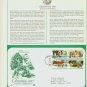 1982 USA FDC Sc# 2027-30 – Oct 28 – Christmas Season Greetings on Cachet Addressed Cover E4859P