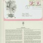1984 USA FDC Scott# 2078-79 – Mar 5 – American Orchids on Cachet Addressed Cover E4859P