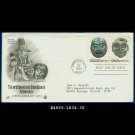 USA FDC Scott# 1834-35 – Sep 25, 1980 – Northwest Indian Masks on Cachet Addressed Cover E4859