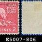 1938 USA USED Scott# 806 – 2c John Adams – 1938 Presidential Series