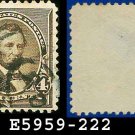 1890-93 USA USED Scott# 222 – 4c Dark Brown Lincoln – 1890-93 Regular Issue