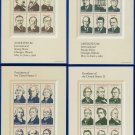 1986 USA UNUSED Sc# 2216–19 - 22c Presidential Sheets - !986 Presidential Miniature Sheets E4116